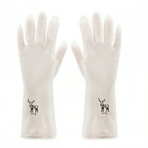 ACDANC Extra Long Rubber Dishwashing Gloves Thermal Insulated Kitchen Gloves for Hot Water,Heavy Duty Cleaning with Extended Cuff Protection