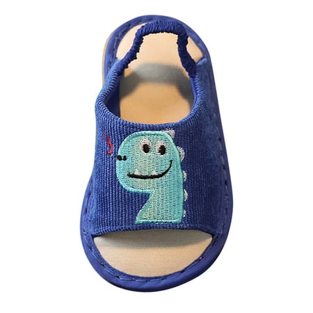 

ZRBYWB Toddler Sandals Children Linen Slippers Indoor Home Cotton And Linen Soft Sole Slippers