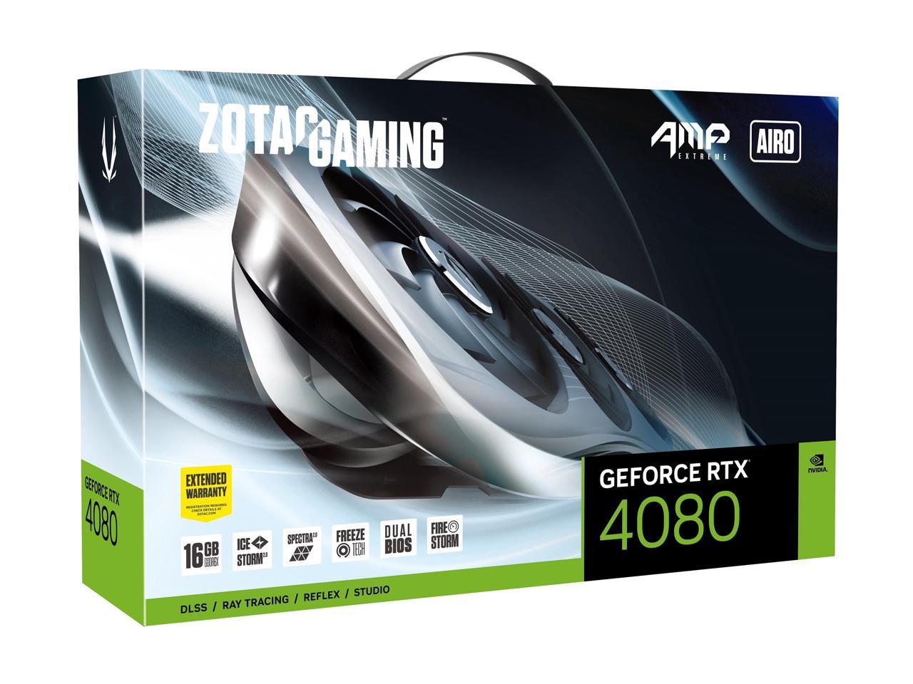 ZOTAC GAMING GeForce RTX 4080 16GB AMP Extreme AIRO DLSS 3 16GB