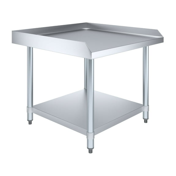 AmGood 30" x 30" Stainless Steel Equipment Stand | Height: 24" | Commercial Heavy Duty Grill Table