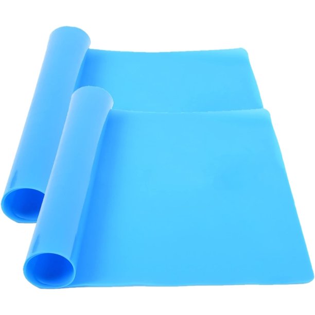 2 Pack Large Silicone Sheets for Crafts, Liquid, Resin Jewelry Casting Molds Mat, Nonstick
