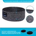 thumbnail image 4 of Diadema Bluetooth Gris para Dormir y Deportes, Turbante con Música, 4 of 6