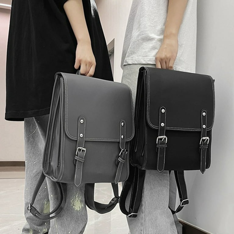 Vintage style leather hot sale backpack