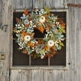 thumbnail image 4 of Fall Decor - Fall Wreaths for Front Door - 18/20 Inch Autumn Maples Leaf Pumpkin Pine Cone Berry Wreath - Fall Decorations for Thanksgiving Halloween Farmhouse Harvest Home Outdoor Indoor Window Wall, 4 of 7