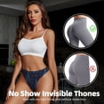 thumbnail image 4 of Thongs for Women - Shining Christmas Tree No Show Seamless Womens Thongs Underwear, Soft Stretch G String Thongs for Women,Cuteness Ladies Thong Bikini Panties Briefs, 4 of 5