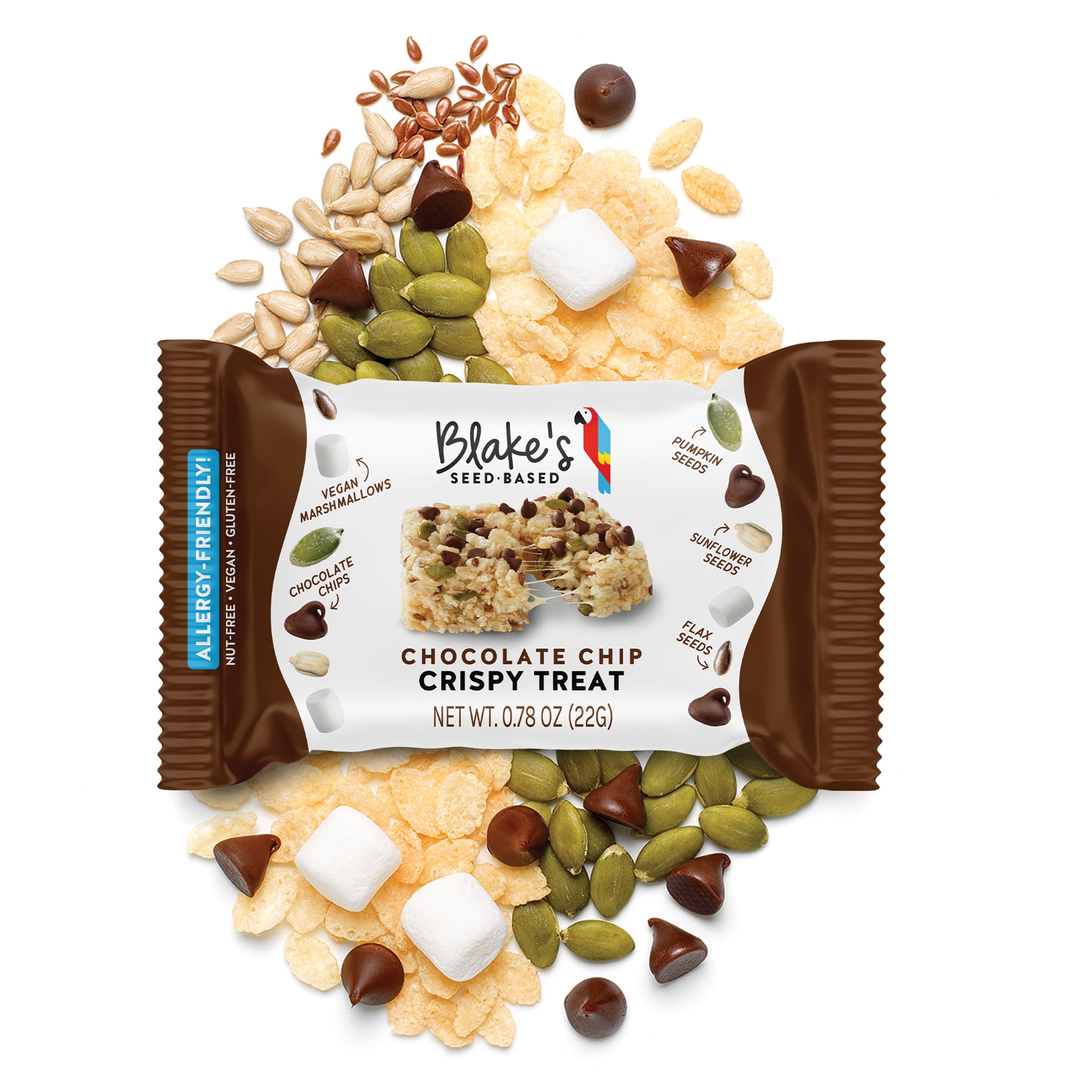 Blake’s Seed Based Crispy Treats — Chocolate Chip 6ct, Top 9 Allergen Free