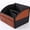 Leather Black + Brown, variant on Uplien Car Storage Organizer Updated Leather Car Caddy for Front/Back Seats or Floor - Metal Handle 6 Compartments Adjustable Slip-Resistant
