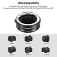 thumbnail image 2 of Adaptador de montaje NEEWER EF a EOS R para Canon EOS R Ra RP R6, 2 of 8