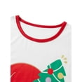 thumbnail image 5 of Christmas Family Pajamas Matching Set Santa Claus Print Long Sleeve Tops and Pants Loungewear Soft Sleepwear, 5 of 10