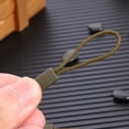 thumbnail image 4 of 10 unidades/paquete de tirador de cremallera antideslizante en el extremo para etiqueta de cuerda (verde militar) Likrtyny Para estrenar, 4 of 9