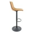 thumbnail image 3 of Modern Adjustable Bar Stool - Swivel & Footrest - Kitchen Counter Height Chair, 3 of 4