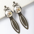 thumbnail image 3 of Cartoons Vintage Copper Crown-Shaped Bookmarks: Stainless Steel Material, Gift for Book Lovers and Readers - Set of Two Bookmarks, 3 of 5