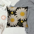 thumbnail image 2 of ONETECH  Throw Pillow Cover White Daisies Decorative Pillow Cases Home Decor Square Pillowcases, 2 of 5
