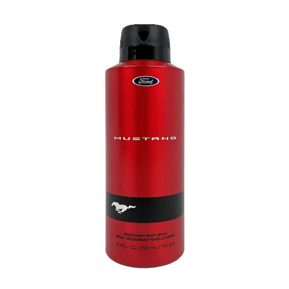 Ford Mustang Red Deodorant Body Spray for Men, 6.8 oz