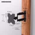 thumbnail image 4 of Pro-Mounts Articulating Swivel TV Wall Mount for 17-47 inch LED LCD Plasma Flat Curved TV Monitor, 4 of 8