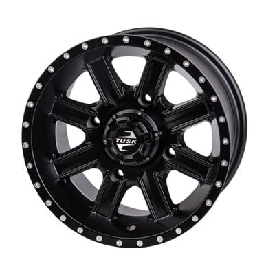400 Big Bear - 4/110 Tusk Cascade Wheel 12x7 5.0 + 2.0 Matte Black for Yamaha BIG BEAR 400 IRS 4x4 2007-2012