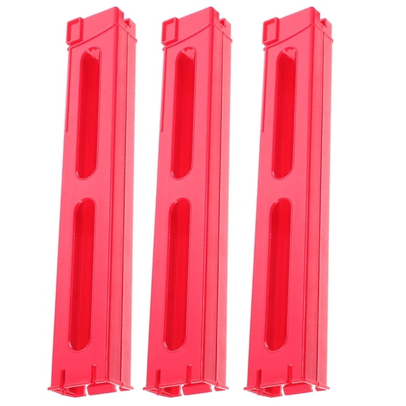 LRXIYODE 3pcs Domino Building Accessories Assorted Color Plastic Long Term Use Kids