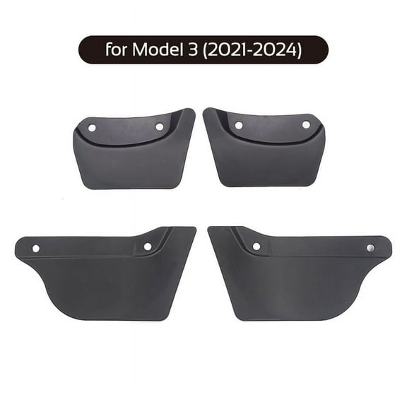 for Tesla Model 3 Y 2021-2024 Highland 4pcs Invisible Mud Flaps Wheel Mudguards TPE Mudflaps Splash Fender Car Accessories