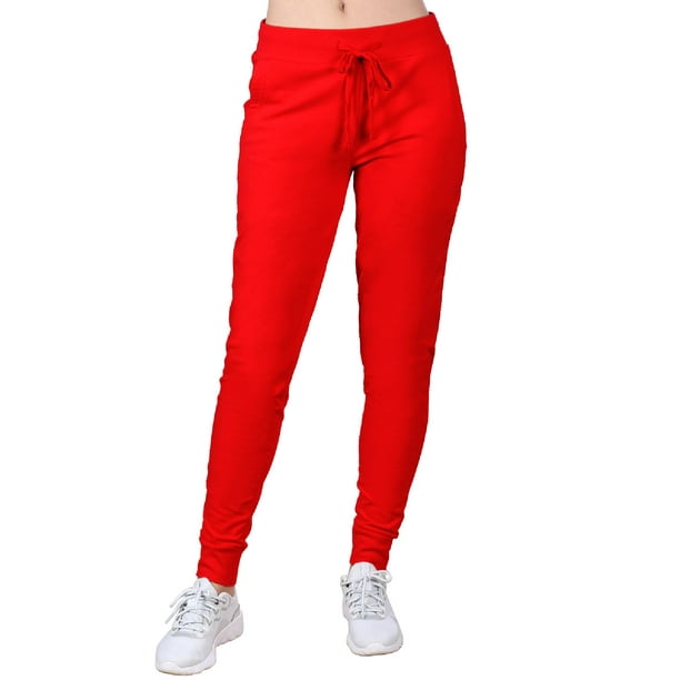 MixMatchy Women's Solid Casual Pants Active Jogger Sweat pants ...