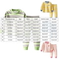 thumbnail image 3 of 4-5 Years Child Boys Striped Pajama Set,Long Sleeve Top and Pants,Soft Sleepwear Loungewear for Fall Winter, 3 of 7