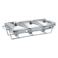 thumbnail image 2 of Calentador de alimentos tipo bufé Servidor de bufé Bandeja calentadora de alimentos transparente y versátil Calentador de bufé para catering de 15 l 3 compartimentos, 2 of 8