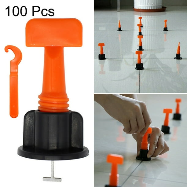 50/100 Pcs Tile Leveling System Kit Leveler Tile Spacer Wall Floor