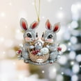 thumbnail image 2 of Cute 2D Pendant with Easter Bunny Color, 2 of 8