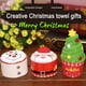 thumbnail image 5 of Toallas de mano navideñas, juego de 3 paños de cocina decorativos, para secar, limpiar, cocinar y hornear, juego de regalo de toallas navideñas bordadas, 5 of 7