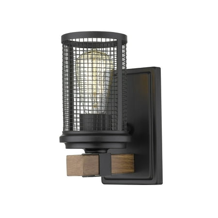

Millennium Lighting Wall Sconce Matte Black/Wood Grain