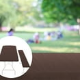 thumbnail image 5 of Picnic Table Cover with Bench Covers Fitted Tablecloth, 3-Piece Set Table Clothes for 6 Foot Rectangle Tables Oxford Cloth Backing with Elastic Edge Brown, 5 of 6