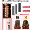 thumbnail image 2 of Duomishu LED Cordless Auto Hair Curler Wireless Automatic Curling Iron Set Portable USB Rotating Ceramic Barrel 34W Curling Wand 6 Temp & Timer, 2 of 10