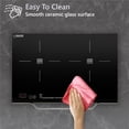 thumbnail image 4 of Equator 21" Portable 2-Burner Induction Cooktop LIGHT with ALUMINUM HANDLE 110V, 4 of 20