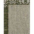 thumbnail image 4 of Unique Loom Outdoor Border Collection Area Rug - Floral Border (13' Square Green/Ivory), 4 of 10