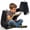 White, variant on Cheer Collection Kids Size Reading Pillow with Arms - Black