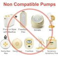 thumbnail image 6 of Maymom MyFit Flange Set, Two-Piece Breast Shield (24mm Medium) Connector Valve Membrane Compatible with Medela Breast Pumps (Pump in Style Advanced, Lactina, Symphony) Not Original Medela Pump Parts, 6 of 9