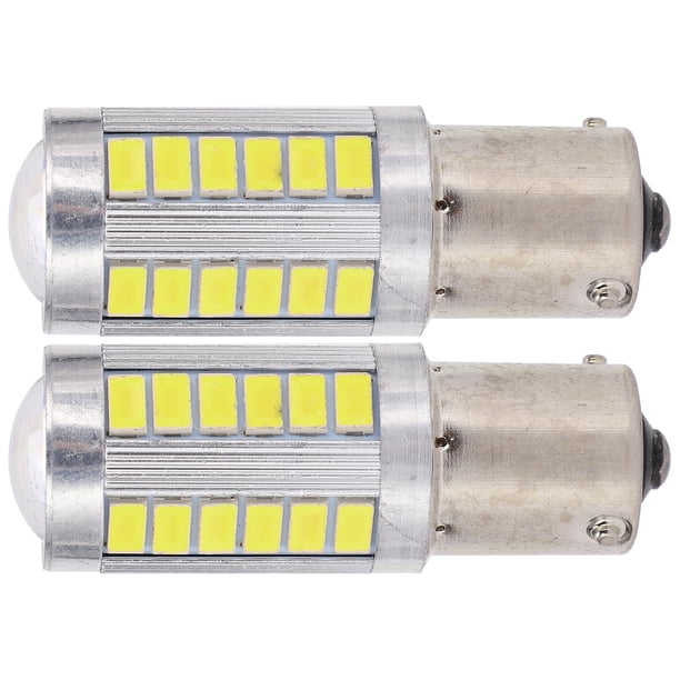 1156 Bombilla LED para automóvil 5630 33SMD de alta potencia para señal de giro, freno, parada, cola, luz antiniebla DRL, luz blanca