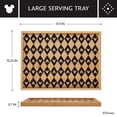 thumbnail image 3 of Disney Home Monochrome 13.7 Inch x 10.2 Inch, Large Serving Tray features Mickey’s iconic silhouette, Bamboo, 3 of 10