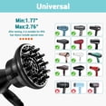 thumbnail image 5 of KAHEM Difusor de cabello universal, ajustable de 1,77 pulgadas a 2,76 pulgadas, accesorio difusor para secador de cabello para cabello rizado sin frizz, difusor profesional para secador de pelo, 5 of 5