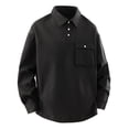 thumbnail image 3 of LIaqionyy Big and Tall Golf Shirts for Mens Long Sleeve Button Collared Pullover Shirt Business Work Tops with Pocket, 3 of 7
