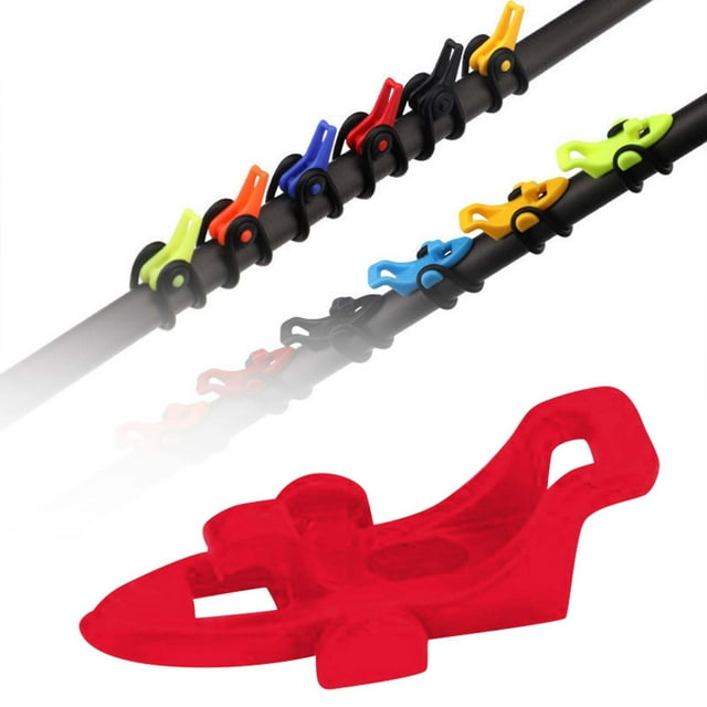 Hearth & Gear Fishing Rod Hook Holder Fish Hook Holder Fish Holder With 3 Sizes Rubber Ring Fish Hook Holder Quick Mount Holder Slide Weights for Sturgeon Rig Breakaway Tackle Ice Rod Sleeves Smelt