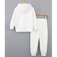 thumbnail image 4 of SXcggal One Boys' Active Sweatsuit 2 Piece Sweatshirt And Sweatpants Basic Solid Color Jogger Pants Set (2-8T) Cute Cozy Lightweight Children Clothing Set, 4 of 4
