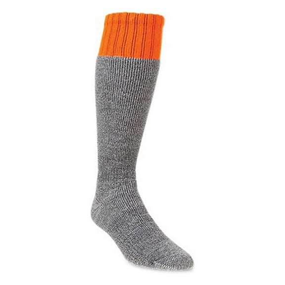 Crescent Sock Company 74949 Hiwassee Mens Size 12  Orange/Grey Heavy Socks