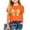 Orange, variant on Summer And Spring Preschool Fashion Children's Round Neck Short Sleeve School Season Printed T-shirt Shirt