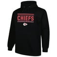 thumbnail image 2 of Men's Fanatics Black Kansas City Chiefs Big & Tall Pop Pullover Hoodie, 2 of 3
