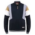 thumbnail image 1 of Duke Mens D555 Kenington Colour Block Zip Neck Kingsize Sweatshirt, 1 of 2