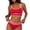 Red, variant on Ladies Swimsuits 2 Piece,Womens Halter Bikini Set Color Block Sporty Swimsuits Two Piece High Waist Bathing Suit Summer Beach Swim Suits,Sky Blue,S