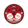 thumbnail image 1 of C Holiday Tree Skirt With Snowflake Reindeer Design Red And White Color Scheme For Christmas Decoration And Home Festive Setting, 1 of 7