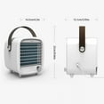 thumbnail image 4 of Air Conditioner USB 200ML 180° Adjustable Air Cooler Portable Rechargeable Cooling Fan for Home Office, 4 of 10
