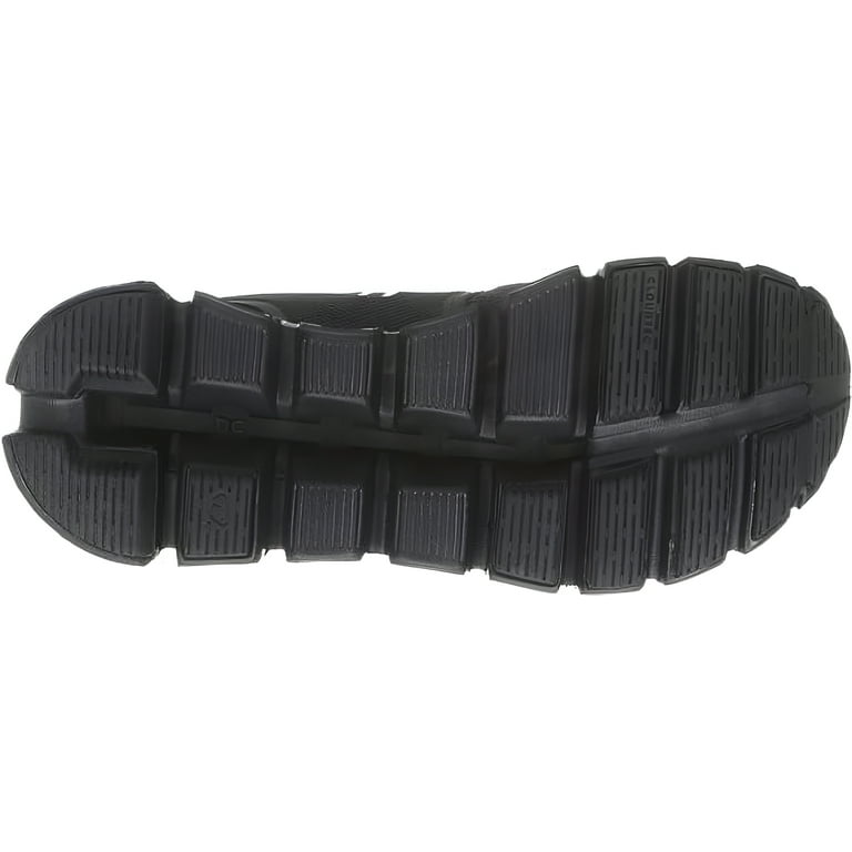 On Men's Cloud 5 Running Sneakers in All Black, Lightweight On Men's Cloud 5 Running Sneakers in All Black, Lightweight