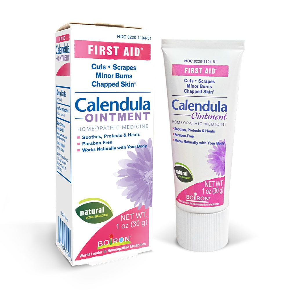 Boiron Calendula Ointment 1 Ounce, Homeopathic Medicine for First Aid